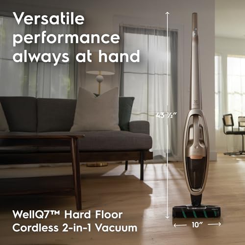 Image of Electrolux WellQ7 Hard Floor Cordless 2-in-1 Vacuum with PowerPro Roller for Hard Surfaces, 50-Minute Run Time, 2 Power Modes, Soft Sand