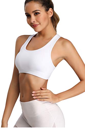 Image of Oalka Women's Racerback Sports Support Workout Running Bras | Oalka Women's Racerback Sports Support Workout Running Bras