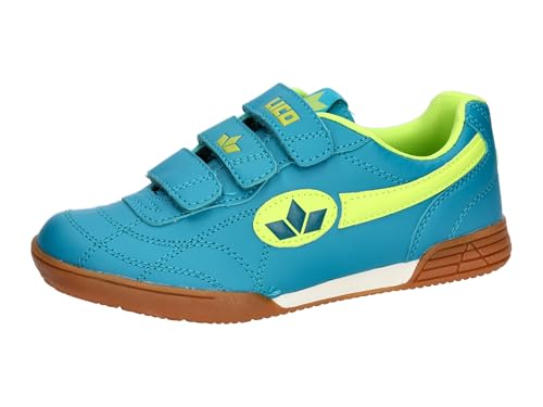 Lico Unisex Kinder Bernie V Hallenschuhe, Petrol Lemon, 32 EU