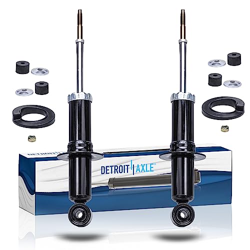 Image of Detroit Axle - 2WD Front Shock Absorbers for 2004-2012 Chevy Colorado GMC Canyon 2005 2006 2007 2008 2009 2010 2011, 2 Shock Absorbers Pair Set Front Replacement - [with Coil Spring Suspension]
