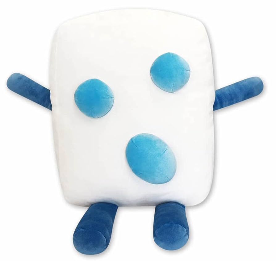Amazon.co.jp: ぷっちょくん BIG ぬいぐるみ ソーダ ブルー 約