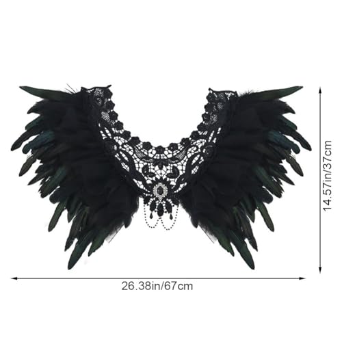 Cape à plumes des années 1920 pour vos soirées d'Halloween