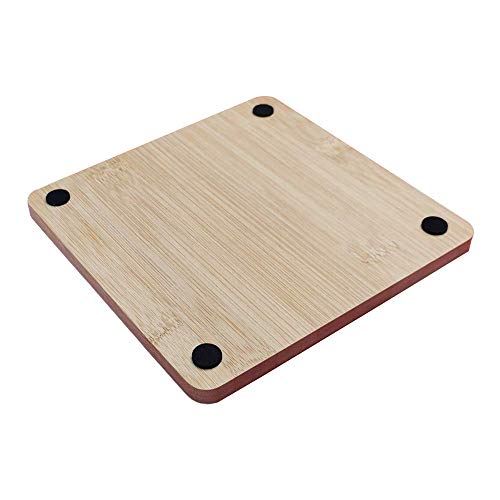 Personalized Bamboo Hot Pad Trivet - 6.3", Custom Engraved Trivets For Hot Dishes, Pots, Pans, Baking Sheets, Hot Plates, Perfect Gifts For Couples, Parents And Housewarmings (Set Of 2, M) #TOP3