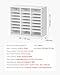 VEVOR Literature Organizer, 24 Compartments Office Mailbox with Adjustable Shelves, Wooden Mailbox Sorter Medium Density Fiberboard Office Home Classroom Storage for Files, Documents, Papers, White