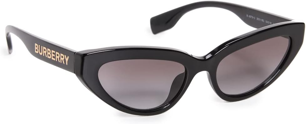 BURBERRY Women's Debbie Sunglasses, Black/Grey Gradient, One Size