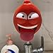 Funny Bugs Water Tap Extension Device, Ideal Pot Filler Faucet Filter for Kitchen Sink and Bathroom, Cartoon Sprinkler Tool (Red)