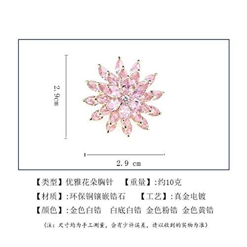 Broche fleur intelligente rotative accessoire idéal pour mariages
