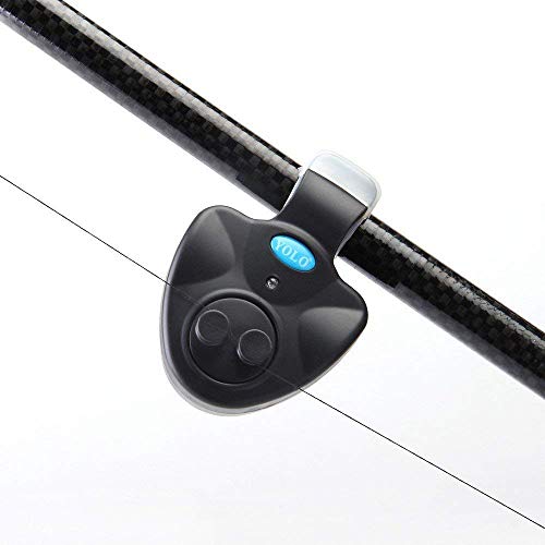 eoocvt 2pcs Fishing Bite Alarm Electronic Fishing Bite Alarm Indicator LED Light Fishing Rod with Sound Alert - Thumbnail 2
