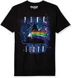 Liquid Blue Men's Plus Size Pink Floyd Dark Side Space Short Sleeve T-Shirt, Black, 3XL