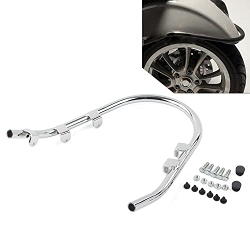 Yuejing Motorcycle Chrome Front Fender Bumper Guard,Front Mudguard Crash Bar Front Fender Bumper Guard Fit For Vespa Sprint 150 2016-2021;For Primavera 125 2014-2021,150 2014-2021 #TOP1