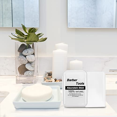 Galori Pedra de alúmen natural Alum Stone 100% Natural Inodoro Desodorante Pós-Barba Alternativa Aca