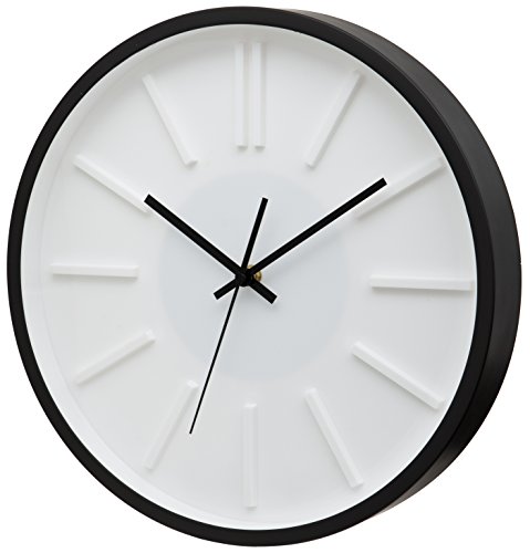 Unity Atlanta Wanduhr mit erhöhtem Zifferblatt, geräuschlos, 35 cm
