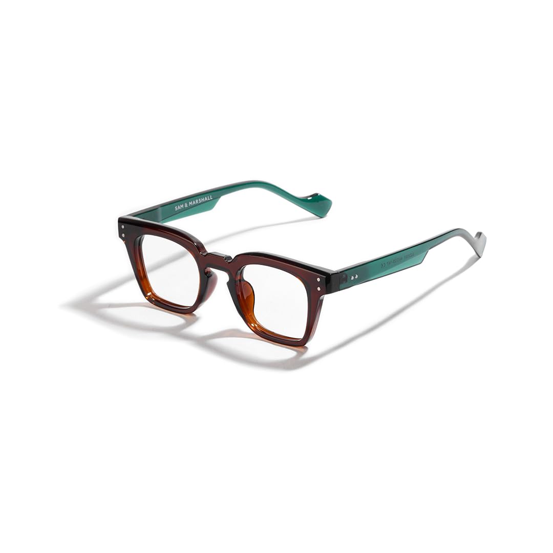 SAM AND MARSHALL TETRAGONON Eyeglasses I Light Weight Frames I Polycarbonate Frame I Prescription Friendly Glasses I Men & Women