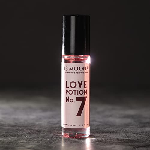 13 Moons Love Potion Number 7 Pheromone Infused Perfume Roll-On Oil, Strong Attraction Unisex Pheromones… #TOP4