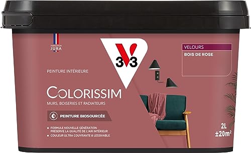 V33 Peinture multi-supports Colorissim® Bois de rose Velours 2L