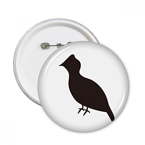 Pins badge tétras lyre noir pour embellir un sac de randonnée ou une veste