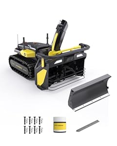 YARBO Snow Blower Robot, 24/7 Autonomous 2-Stage Robotic Snowblower Cordless with Plow Blade, Shear Pins & Cotter Pins (8 Sets), Track Grease, Scraper Bar