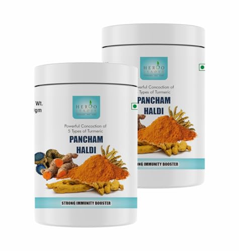 Image of Pancham Haldi Powder,200 gm | Ayurvedic Turmeric Blend with 5 Types of Turmeric | Good for inflammation & Strong immunity booster