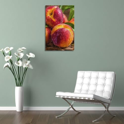 Poster nectarines mûres ZHOUKEG décoration murale moderne