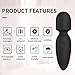 Mini Wand Massager,Small Cordless Handheld Massager with 10 Quiet Vibration Modes, Personal Handheld Rechargeable Massager for Neck Shoulder Back Body [4.35 * 1.18 inches]