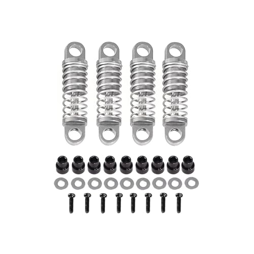 RC�V���b�N For WLtoys For 284131 K969 For K979 For K989 K999 For P929 P939 1/28 RC�J�[�A�b�v�O���[�h�����A�N�Z�T���[�p�[�c���^���V���b�N�A�u�\�[�o�[(Silver)
