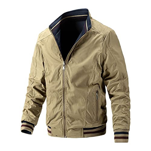 Veste militaire homme coupe-vent et légère en coton zippé