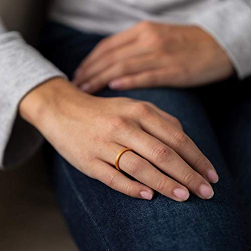Enso Rings Halo Contour Silicone Ring – Stackable Multi Color Unisex Wedding Engagement Band – Thin Minimalist Band – 2.54mm, 1.67mm Thick4