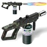 Sondiko Powerful Cooking Blow Torch, Propane Torch Head Campfire Starter, Adjustable Weed Torch Burner for Searing Steak, BBQ, Welding (Propane Tank Not Included)