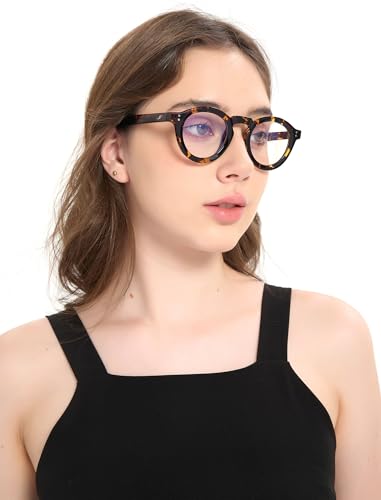 Image of Blue Light Blocking Glasses for Women Men, Square Thick Frame Anti Eyestrain & UV Glare JF6218