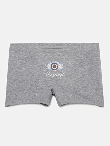 Image of mackly Girls Boxers (Pack of 3) - Cotton Boxer Shorts, Seamless Comfort, Mid Waist Boyshorts Panties