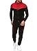 Produktbild Violento Herren | Freizeitanzug | Fitness | Sportanzug | Trainingsanzug 0984 (L, Schwarz/Rot)