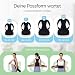GERADIX Haltungskorrektur Damen Herren Rückenstützgürtel Haltung Korrektur Gurt Back Posture Corrector Verstelbare Haltungstrainer Rückengurt für Schulter Nacken + Ebook Leitfaden (L)