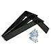 Weha 10 Inch x 2-1/2 Inch x 1/4 Inch L Shaped Counter Top Support Bracket Set of 3 Plus 12 Screws