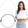 Mabor 2Pcs Shirt Tuck Band Women, Adjustable Tool for Sweater and Shirts, Elastic Crop Bands to Change The Style of Your Tops