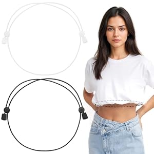 Mabor 2Pcs Shirt Tuck Band Women, Adjustable Tool for Sweater and Shirts, Elastic Crop Bands to Change The Style of Your Tops