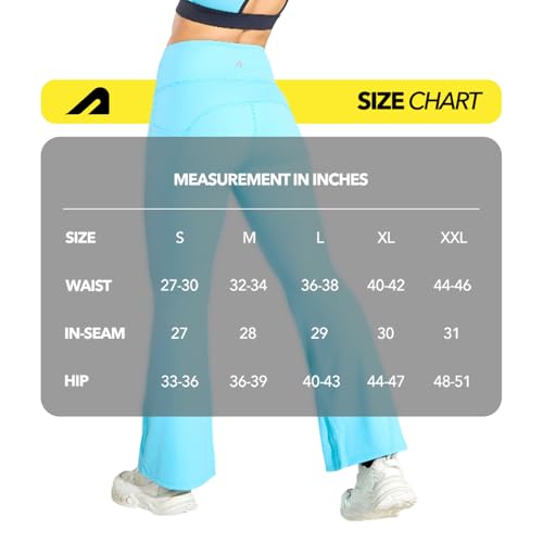Image of Boldfit Limitless Nyloflex Flare Pants for Woman Leggings for Women Full Length Stretchable Gym Pants for Women Workout Flare Pant for Yoga, Pilates, Gym for Daily Use Flared Palazzo for Woman