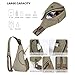 KL928 Canvas Sling Bag - Small Crossbody Backpack Shoulder Casual Daypack Rucksack for Men Women(Large Version,Olive Green)