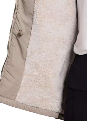 Avalanche Women's Rain Jacket with Zipper Pockets, Faux Fur Lined Rain Coat Sherpa Lined Coat Quick Drying Hiking Jacket4