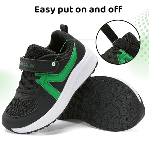 Kids Wide Sneakers for Boys Girls- Durable Walking Running Shoes
