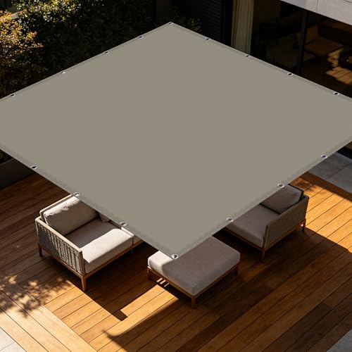 Voiles d'ombrage pour terrasse et jardin rectangulaire 50x350 cm couleur sable - 2