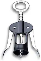 Brinox - Saca Rolhas Aço Inoxidável - Preto