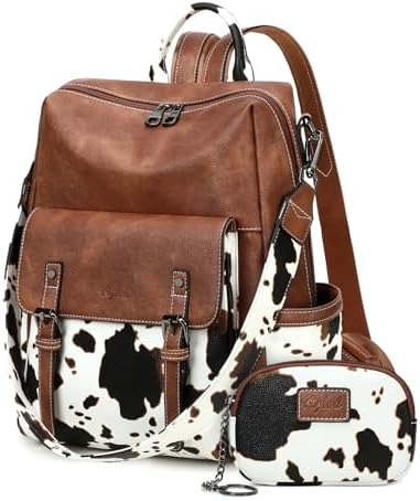 AGLOD Backpack Purse for Women PU Leather Back Packs Designer Ladies Shoulder Bag Fashion Faux Work Travel Handbags