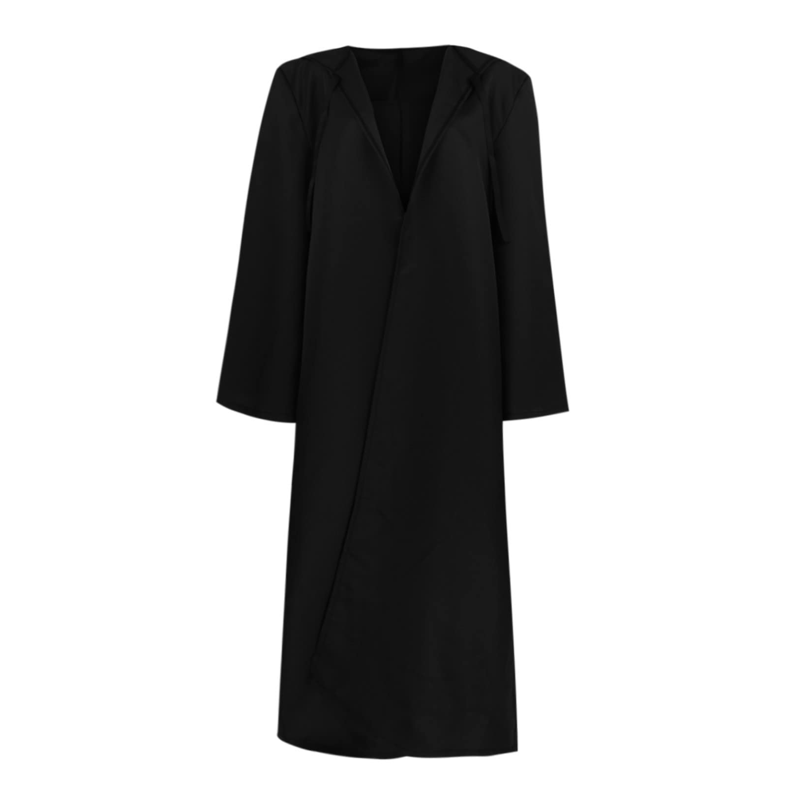 Zeiyignr Wizard Tunic Hooded Robe Mens Halloween Cloak Cosplay Costumes Sorcerer Cloak Cape Gothic Gown Medieval Knight Robe