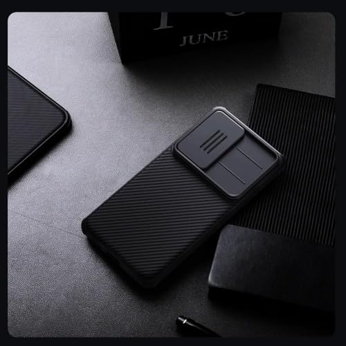 Image of Nilkin Classic Series Compatible for Samsung S26 (S-26) Case with Camera Cover, [Camera Lens Protector] [Scratch-Resistant] [360 Full Protection] Shockproof Slim Phone Case (Black, S26)
