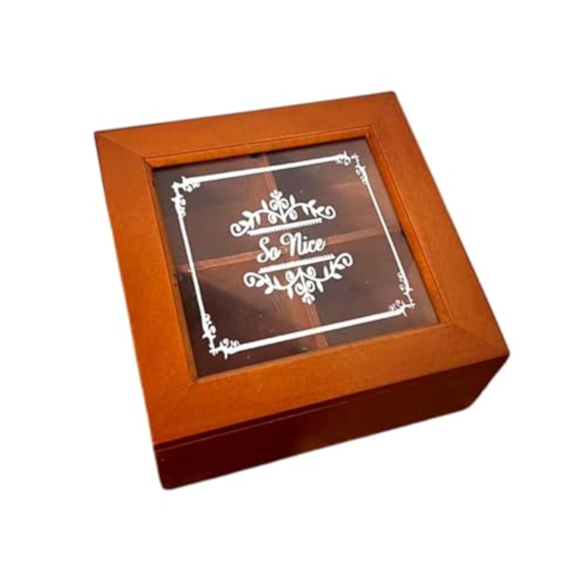 Jewelry Storage Box, Practical Dustproof Wooden Container