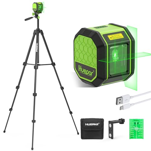 Laser Level with 60 Inch Tripod, Huepar 100Ft Self Leveling