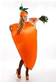 Traje naranja y gorro Disfraz de Zanahoria para adultos