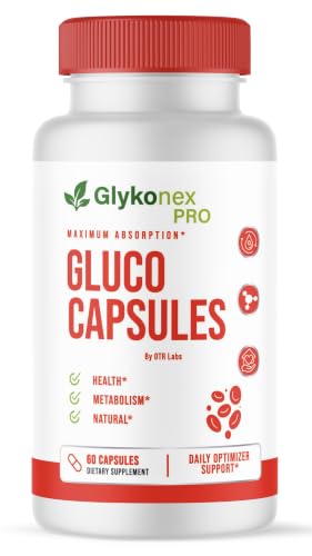 OTR LABS Glykonex Official Glykonix Daily Support - Natural Formula for Overall Health & Wellness 60 Capsules 1 Bottle for 1 Month