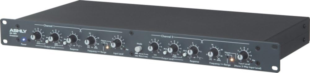 Ashly XR-1001 Crossover rear panel connections