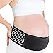 Fascia Di Pancia Di Maternità Per La Gravidanza - Cintura Di Sostegno Morbida & Traspirante - Fasce Di Supporto Pelvico (Midnight Black, One Size)